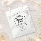 Little Booゴシッミニマルクハロウィーン赤ちゃんシャワー フェイバーバッグ (クリップ留めされた状態)