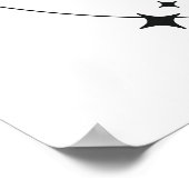 Little Booゴシッミニマルクハロウィーン赤ちゃんシャワー ポスター (角)