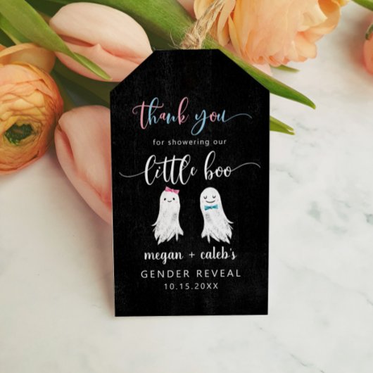 Little Booジェンダーがパーティーの好意を明らかにする ギフトタグ