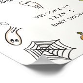 Little Booデューハロウィーン赤ちゃんシャワー歓迎サイン ポスター (角)