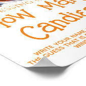 Little Booニュートラル赤ちゃんシャワー推測ゲームサイン ポスター (角)