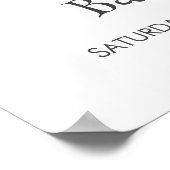 Little Booハロウィンお洒落の赤ちゃんシャワーへようこそ ポスター (角)