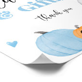 Little Booハロウィンブルーカードとギフト ポスター (角)