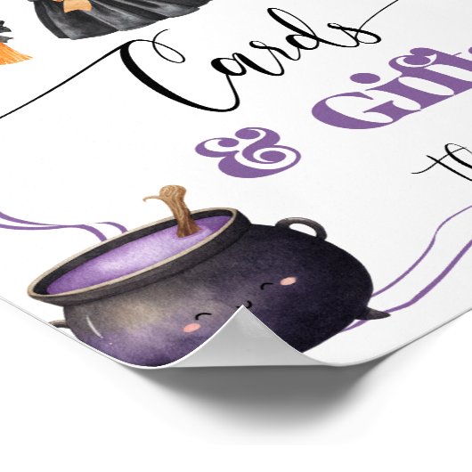 Little Booハロウィーンのクロスラインカードとギフト ポスター (角)