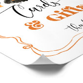 Little Booハロウィーンのクロスラインカードとギフト ポスター (角)