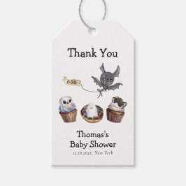 Little Booハロウィーンカップケーキベビーシャワー ギフトタグ