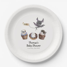 Little Booハロウィーンカップケーキベビーシャワー ペーパープレート