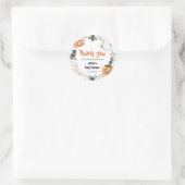 Little Booハロウィーンカボチャ赤ちゃんシャワーステッカー ラウンドシール (バッグ)