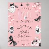 Little Booハロウィーンガールベビーシャワーへようこそ ポスター (正面)