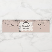 Little Booハロウィーンゴシックの赤ちゃんシャワー ペットボトルラベル (シングルラベル)