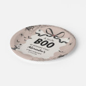 Little Booハロウィーンゴシックの赤ちゃんシャワー ペーパープレート (アングル)