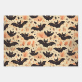 Little Booハロウィーンパターンベビーシャワー ラッピングペーパーシート (正面3)