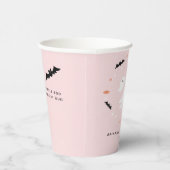 Little Booハロウィーンベビーシャワーピンク紙カップ 紙コップ (右)