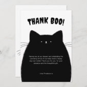 Little Booハロウィーンベビーシャワー サンキューカード (正面/裏面)