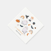 Little Booハロウィーンベビーシャワー スタンダードカクテルナプキン (角)