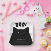 Little Booハロウィーンベビーシャワー ペーパープレート (パーティー)