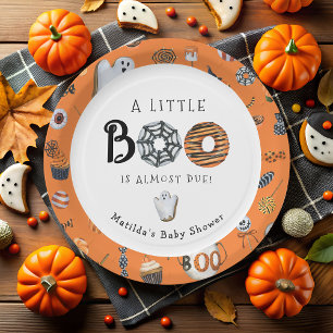 Little Booハロウィーンベビーシャワー ペーパープレート
