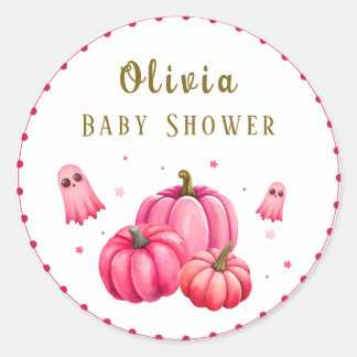 Little Booハロウィーンベビーシャワー ラウンドシール