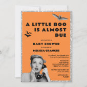 Little Booハロウィーンベビーシャワー 招待状 (正面)