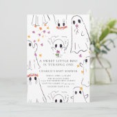 Little Booハロウィーンベビーシャワー 招待状 (スタンド正面)