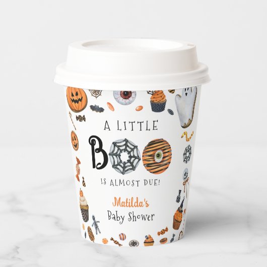 Little Booハロウィーンベビーシャワー 紙コップ (正面)