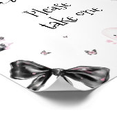 Little Booハロウィーン女の子の赤ちゃんシャワーの好意 ポスター (角)