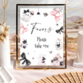 Little Booハロウィーン女の子の赤ちゃんシャワーの好意 ポスター