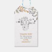 Little Booハロウィーン性別が明らかに感謝 ギフトタグ (正面)