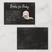 Little Booハロウィーン男の子の赤ちゃんシャワー本のリクエスト エンクロージャーカード (正面/裏面)