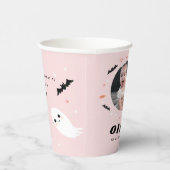 Little Booハロウィーン誕生日フォトピンク 紙コップ (右)