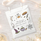 Little Booハロウィーン赤ちゃんシャワーありがとうパーティー フェイバーバッグ (クリップ留めされた状態)