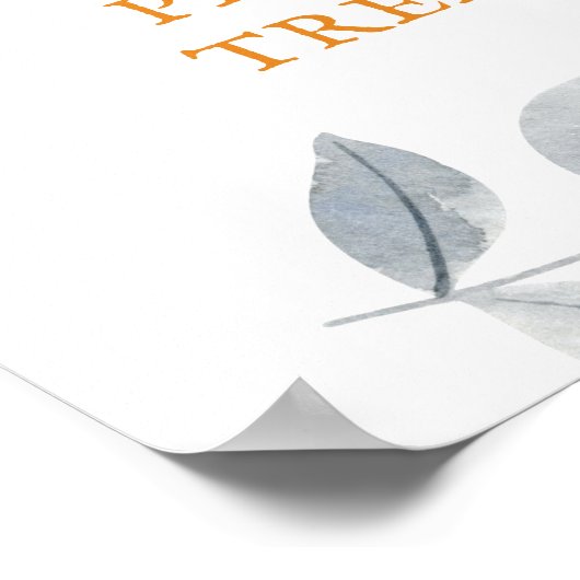 Little Booハロウィーン赤ちゃんシャワーのお願い ポスター (角)