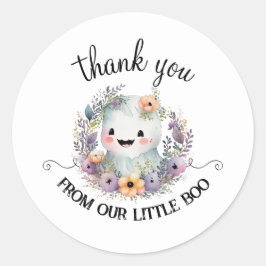 Little Booハロウィーン赤ちゃんシャワーのシール ラウンドシール