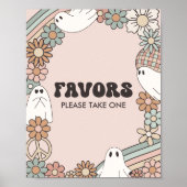 Little Booハロウィーン赤ちゃんシャワーの好意サイン ポスター (正面)