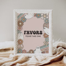 Little Booハロウィーン赤ちゃんシャワーの好意サイン