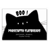 Little Booハロウィーン赤ちゃんシャワービュッフェ食品名 テーブルナンバー (裏面)