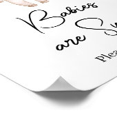 Little Booハロウィーン赤ちゃんシャワーベビーは甘い ポスター (角)