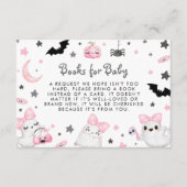 Little Booハロウィーン赤ちゃんシャワーベビー エンクロージャーカード (正面)