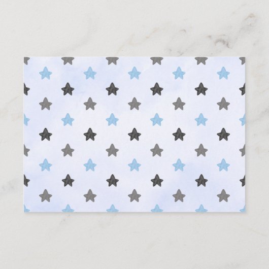 Little Booハロウィーン赤ちゃんシャワーベビー エンクロージャーカード (裏面)