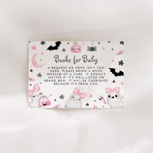 Little Booハロウィーン赤ちゃんシャワーベビー エンクロージャーカード