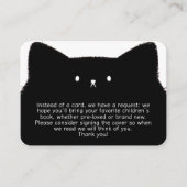 Little Booハロウィーン赤ちゃんシャワーベビー エンクロージャーカード (正面)