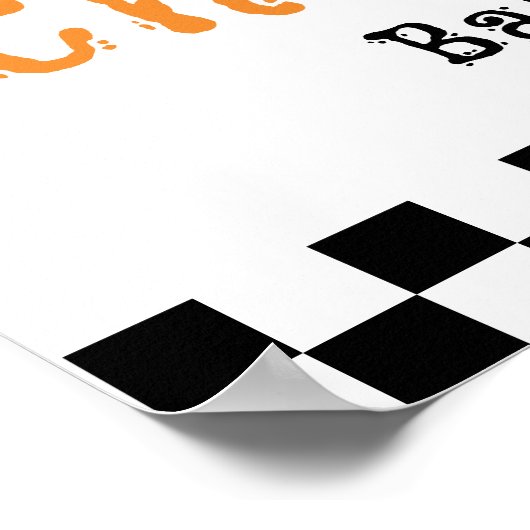 Little Booハロウィーン赤ちゃんシャワー歓迎サイン ポスター (角)