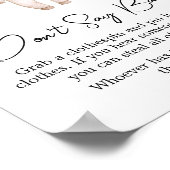 Little Booハロウィーン赤ちゃんシャワー言わないベビー ポスター (角)