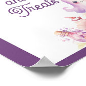 Little Booパープルハロウィーンスイーツとお菓子 ポスター (角)