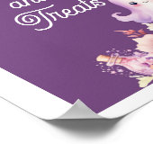 Little Booパープルハロウィーンスイーツとお菓子 ポスター (角)