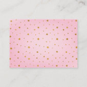 Little Booピンク幽霊赤ちゃんシャワー予約リクエスト エンクロージャーカード (裏面)