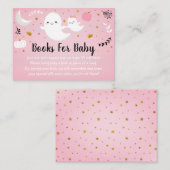 Little Booピンク幽霊赤ちゃんシャワー予約リクエスト エンクロージャーカード (正面/裏面)