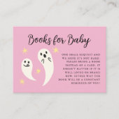 Little Booピンク赤ちゃんシャワー予約リクエスト エンクロージャーカード (正面)