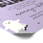 Little Booベビーバンプ赤ちゃんシャワー記号を測定 ポスター (角)