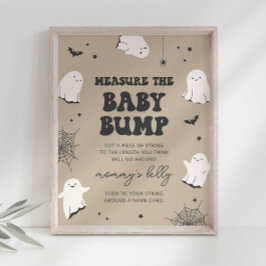 Little Booベビーバンプ赤ちゃんシャワー記号を測定 ポスター